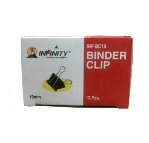 Infinity Binder Clips 19mm (Pack Of 12 Pcs)