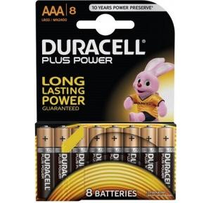 Duracell AAA Alkaline Battery (Pack of 8)