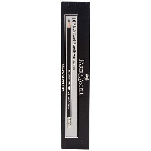 Faber Castell Black Matt 1112 2B Pencil (Pack of 10)
