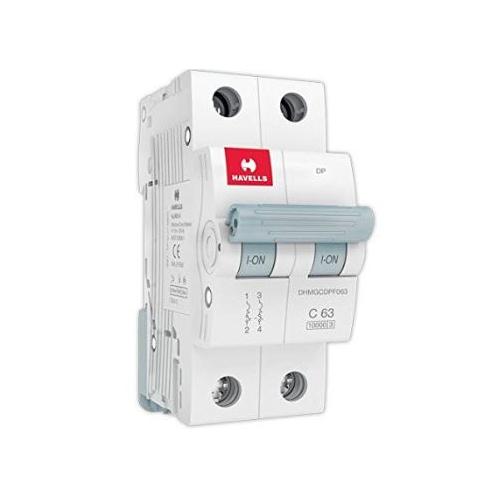 Havells 63A 2P C-Curve AC MCB, DHMGC2PF063