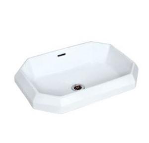 Jaquar Fonte Square Counter Top Basin 570x420x180 mm, FNS-WHT-40601