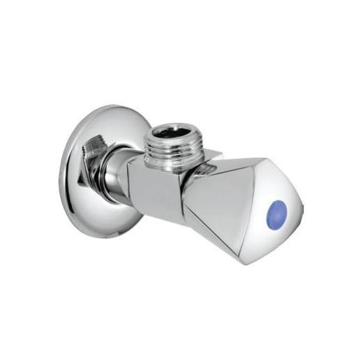 Jaquar Angle Valve with Triangular Handle & Wall Flange, AQT-CHR-3057P