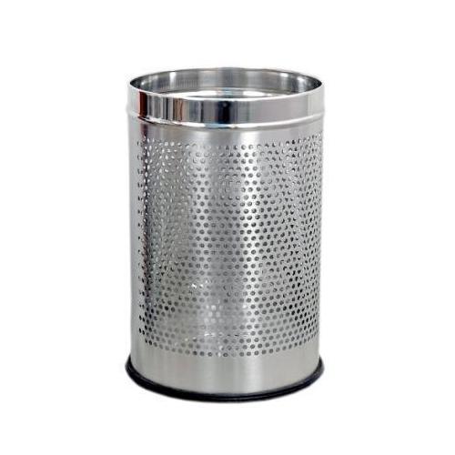 Perforated Dustbin Without Lid Size 7x10 Inch SS202 5 Ltr