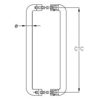 Dorma Door Handle XL-C 3001A D Type Pull 150x19mm