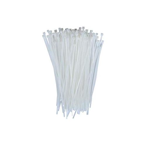 Stronger Nylon Cable Ties White, 150 mm (Pack of 100 Pcs)