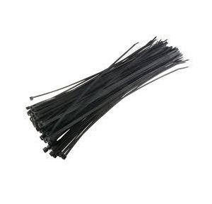 Stronger Nylon Cable Ties Black, 250 mm (Pack of 100 Pcs)