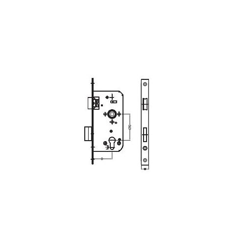 Dorma Satin Stainless Steel Sash Lock 20x55 mm, XL-C 3025