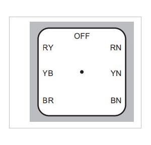 L&T Voltmeter Selector Switch 6A, 61313 SAB13TDYR