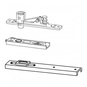 Dorma Strap Top Center & Bottom XL-C-1012A Top Centre and Bottom Wooden Door Stainless Steel