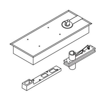 Dorma Floor Spring XL-C 6101 With 90 Hold Open With Accessories EN 3