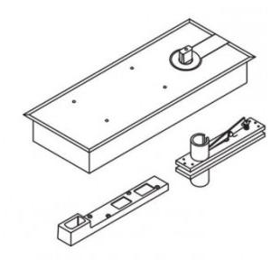 Dorma Floor Spring With 90 Hold Open With Accessories EN 3, XL-C 6101