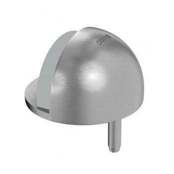 Dorma Door Stop XL-C  3017A Half Dome Floor Mounted 45mm Satin Stainless Steel