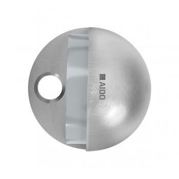 Dorma Door Stop XL-C  3017A Half Dome Floor Mounted 45mm Satin Stainless Steel