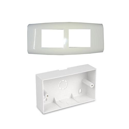 MK Wraparound 6M Surface Plastic Box (W26178) With Front Plate (W26006)
