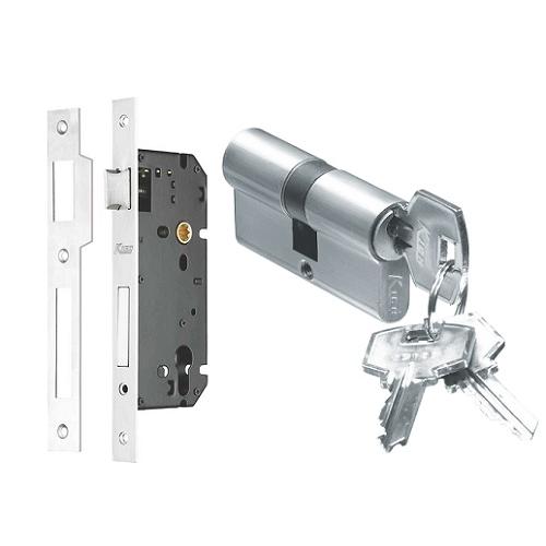 Kich SS Mortice Lock Body 9 Inch (MLB92S) With Pin Cylinder (Both Side Key) 90mm (PCBSKS60)