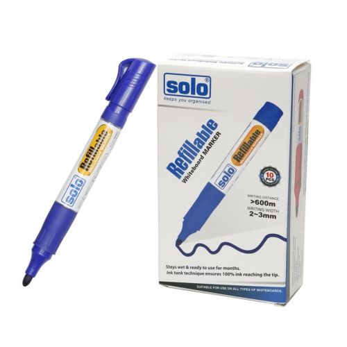 Solo WBM02 Blue Whiteboard Marker Pen