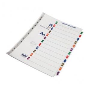 Solo SP512 Separatorz With Index (Set Of 12), Size: A4