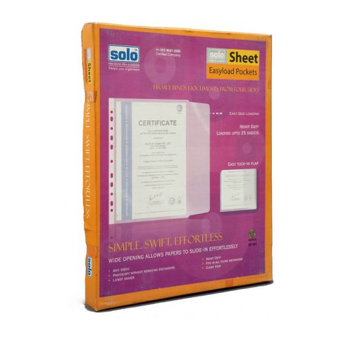 Solo SP501 Easyload Sheet Protector, Size: A4