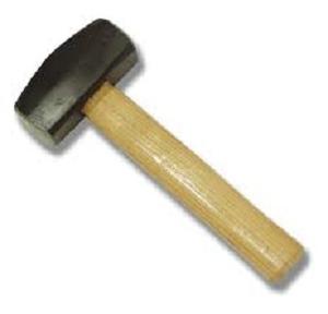 De Neers Brass Hammer Wooden Handle, 2500 gm