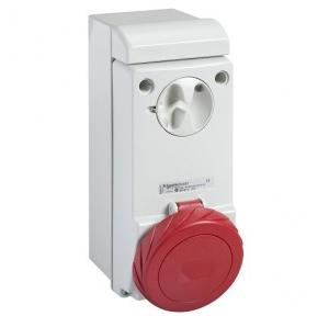 Schneider Pratika 32A 3P+N+E Wall Mounted Socket With Interlock Switch Unika 83097