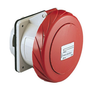 Schneider Pratika 63A 3P+N+E Straight Panel Mounted Socket 81683