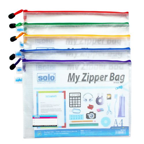 Solo MFA41 My Zipper Closure Bag, Size: A4