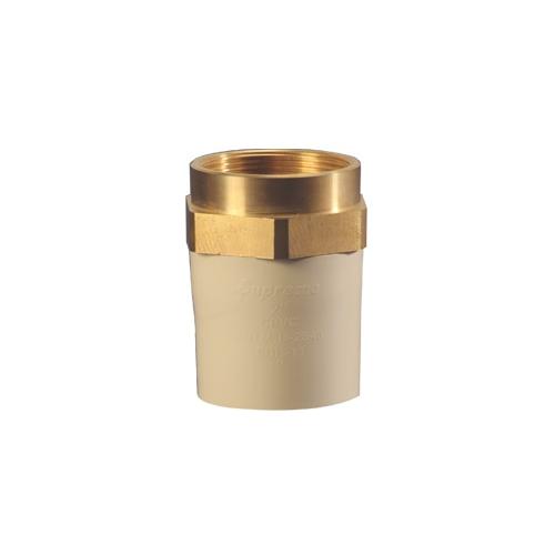 Supreme CPVC Female Threaded Adapter (Brass), 20 mm