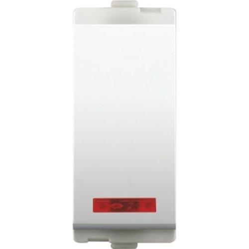 Alemac Axor 6A 1 Way Switch With Indicator (White), 804