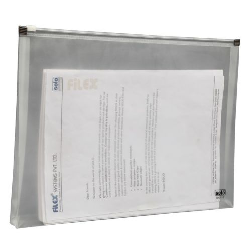 Solo MC115 Document Bag - Zipper (Landscape), Size: F/C