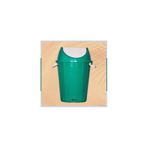 Swing Dustbin Green Color Plastic 40 Ltr