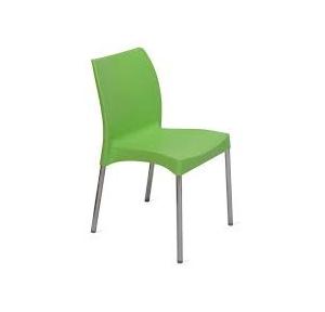 Nilkamal Novella 07 SS Chair, NS07SSGRN (Green)
