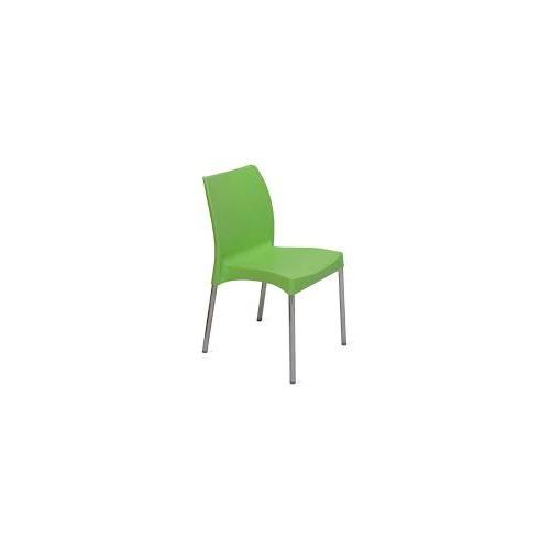 Nilkamal Novella 07 SS Chair, NS07SSGRN (Green)