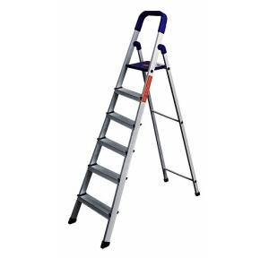 Skyline Heavy Folding Aluminium Platform Ladder, Total Height: 6 Ft, Platform Height: 4 Ft