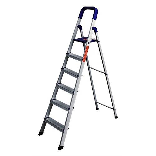 Skyline Heavy Folding Aluminium Platform Ladder, Total Height: 6 Ft, Platform Height: 4 Ft