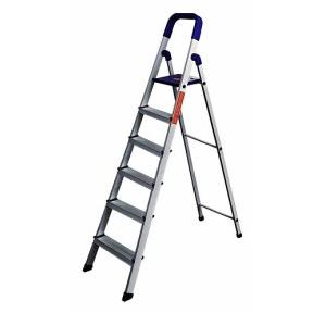 Skyline Heavy Folding Platform Ladder Platform Height: 8 Ft . Aluminum 10 Ft
