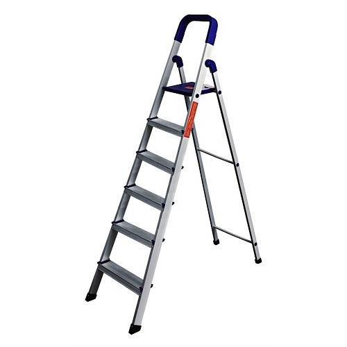 Skyline Heavy Folding Aluminium Platform Ladder, Total Height: 10 Ft, Platform Height: 8 Ft