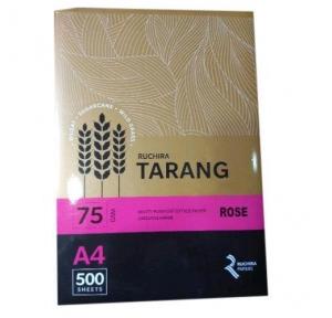 Ruchira Tarang A4 Colored Copier Paper, 75 GSM, 500 Sheets (Rose)