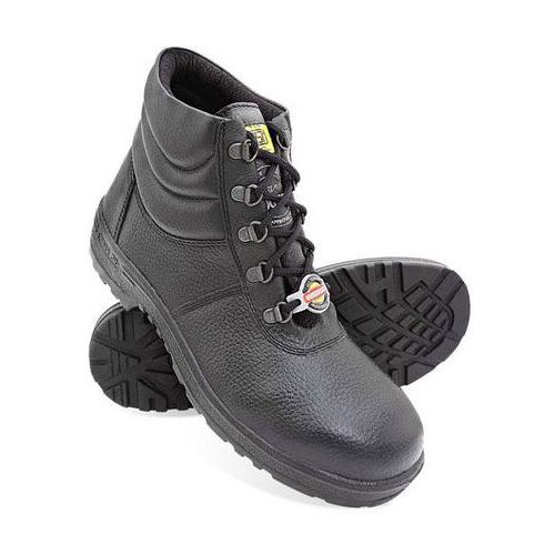 Liberty Warrior High Ankle Steel Toe Black Safety Shoes, 7198-02, Size: 6