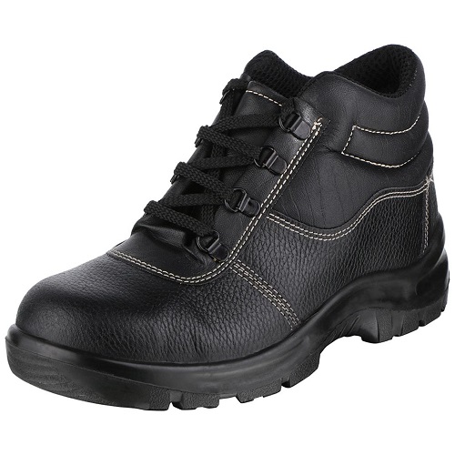 Acme Rapid Single Density Steel Toe High Ankle Black Safety Shoes, Size: 12