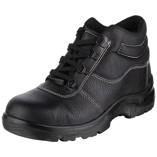 Acme Rapid Single Density Steel Toe High Ankle Black Safety Shoes, Size: 11
