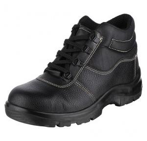 Acme Rapid Single Density Steel Toe High Ankle Black Safety Shoes, Size: 10