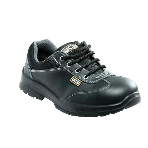 JCB Supermax Double Density Steel Toe Leather Safety Shoes, Size: 12