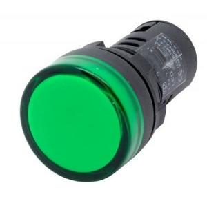 Panel Mount LED Indicator Round, 240V AC (Green)