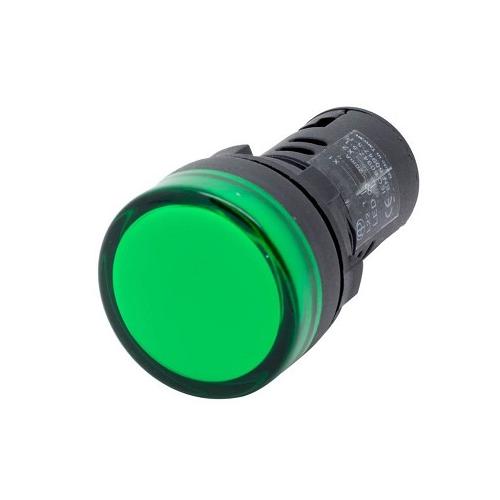 Panel Mount LED Indicator Round, 240V AC (Green)
