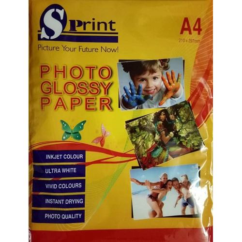 Sprint A4 Photo Glossy Paper 130 GSM, 50 Sheets