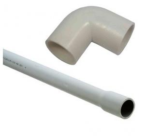 PVC Conduit Pipe 20mm x 3mtr and Elbow 20mm