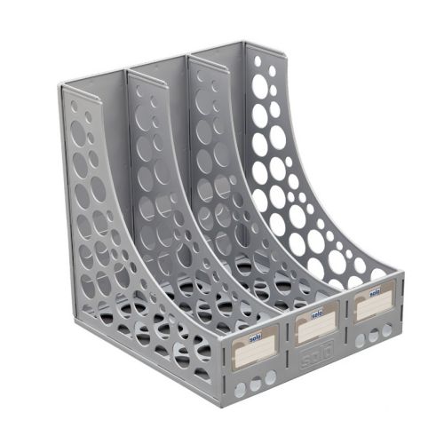 Solo FS301 File & Book Rack, Size: XL, 3 Compartments