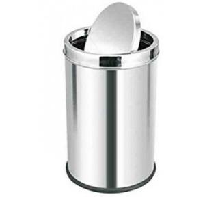 Swing Dustbin With Cover SS202 60 Ltr