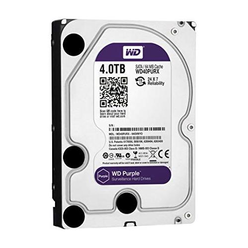 WD Purple Surveillance Hard Drive 4TB, WD40PURX