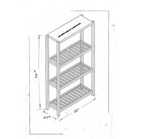 SS Tubular Rack For Stacking Water Cans 3 Shelf, Size: 68x27x75 Inch